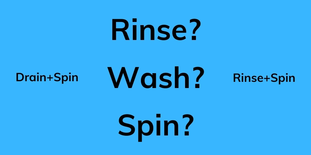 what is wash rinse spin cycles in washing machine